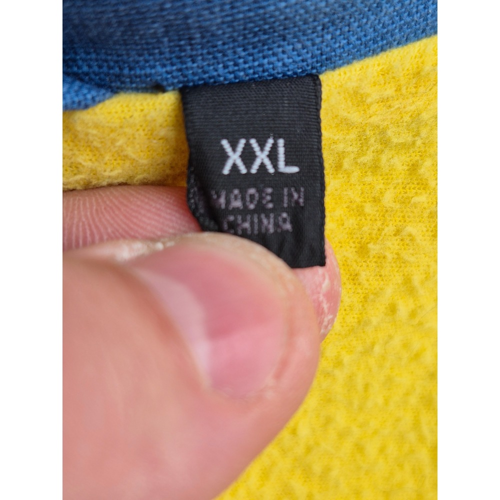 Deus Ex Machina Mens Blue Canvas Moto Jacket Embroidered Logo Snap Front XXL - Picture 16 of 16